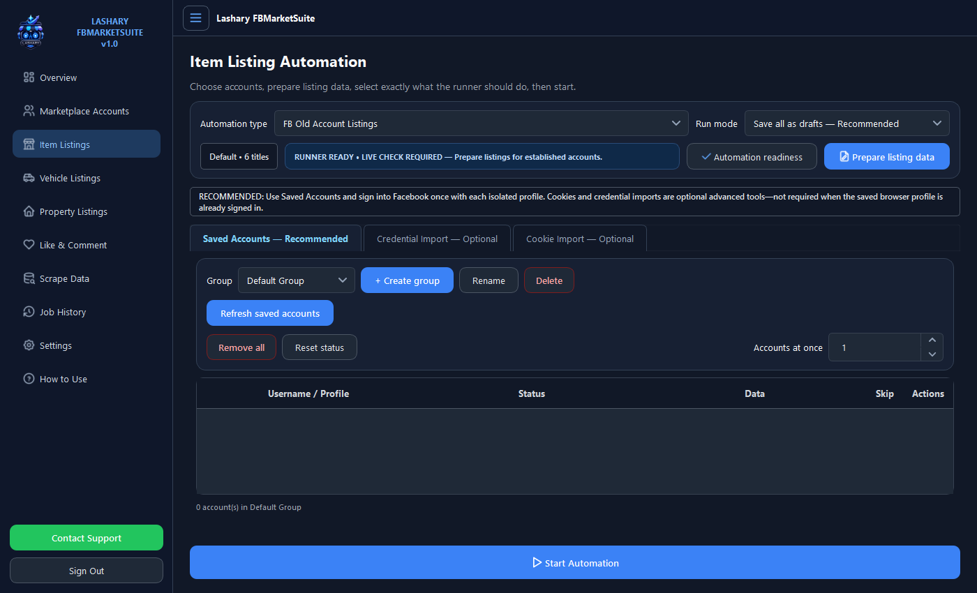 FBMarketSuite Item Listing Editor